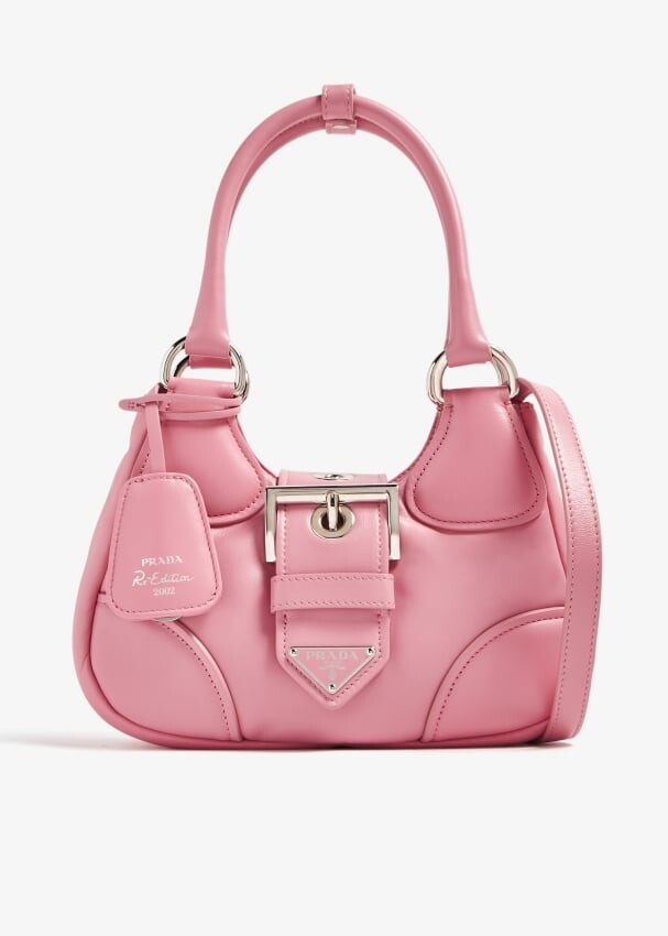 

Сумка Prada Moon Padded Leather, розовый