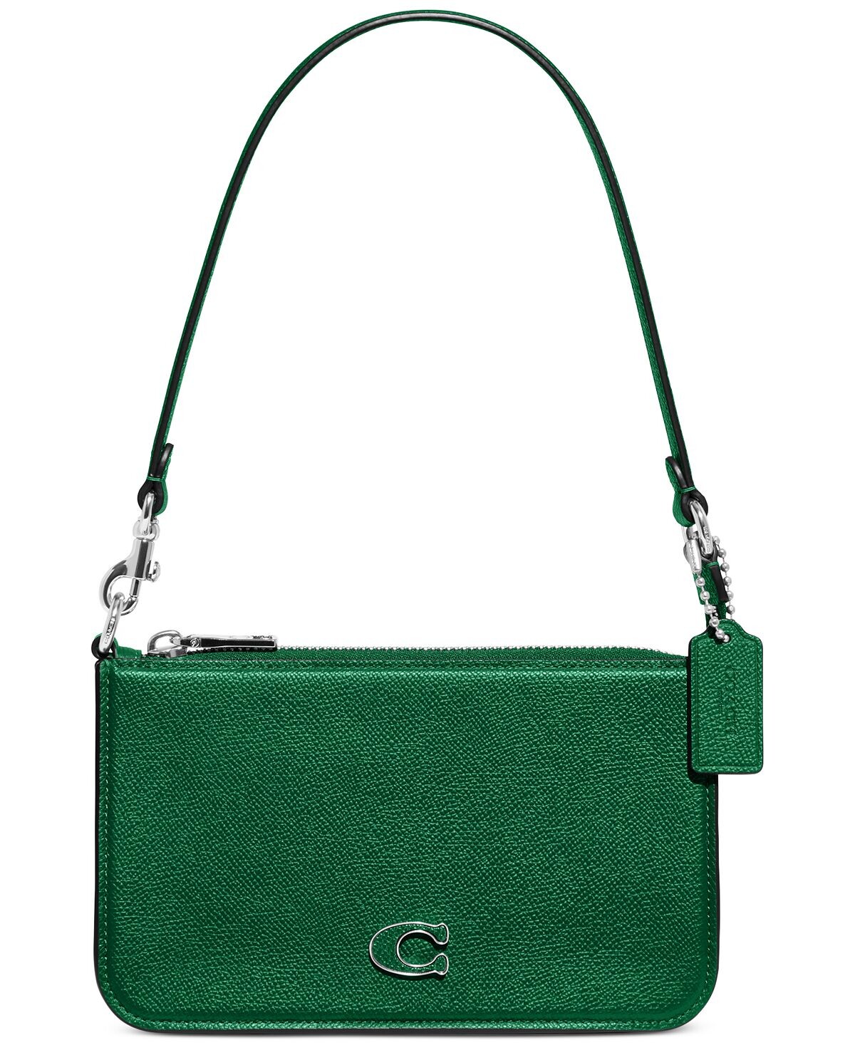 

Маленькая сумка через плечо из перекрестной кожи COACH, зеленый