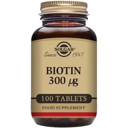 цена Биотин 300 мкг 100 таблеток, Solgar
