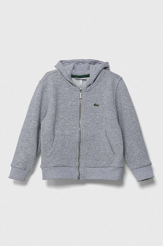 

Детская хлопковая толстовка Lacoste, серый