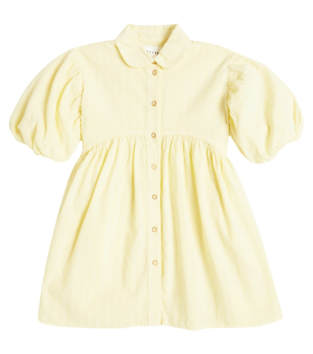 

Платье Ulyses из хлопка и льна с оборками Morley, желтый