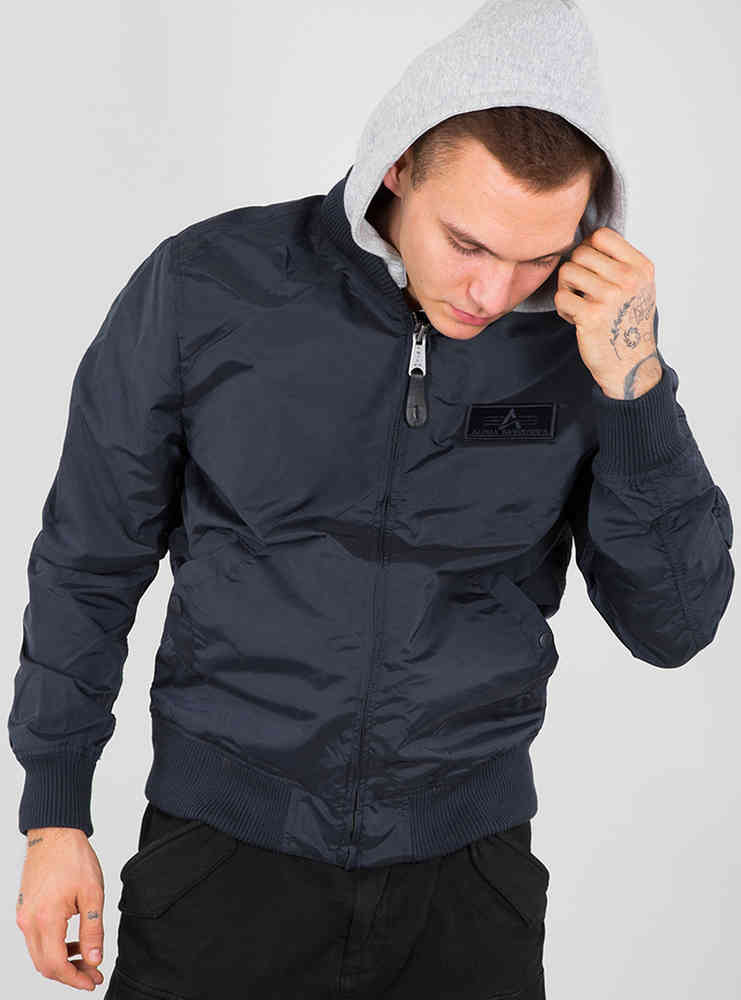 куртка ma 1 ттс alpha industries темно серый MA-1 TT Куртка с капюшоном Alpha Industries, темно-синий