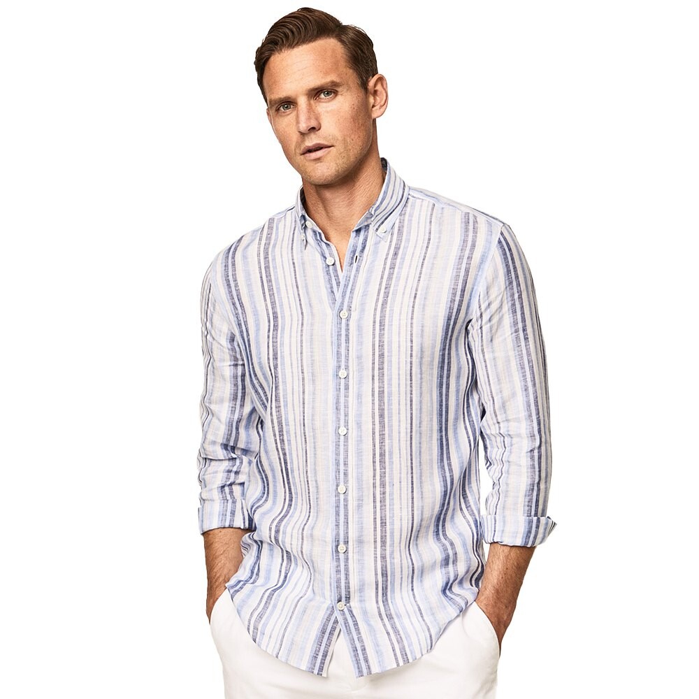 

Рубашка с длинным рукавом Hackett Multi Stripe, белый