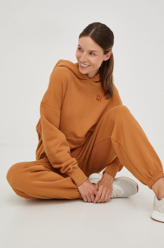 

Толстовка из хлопка Puma, коричневый