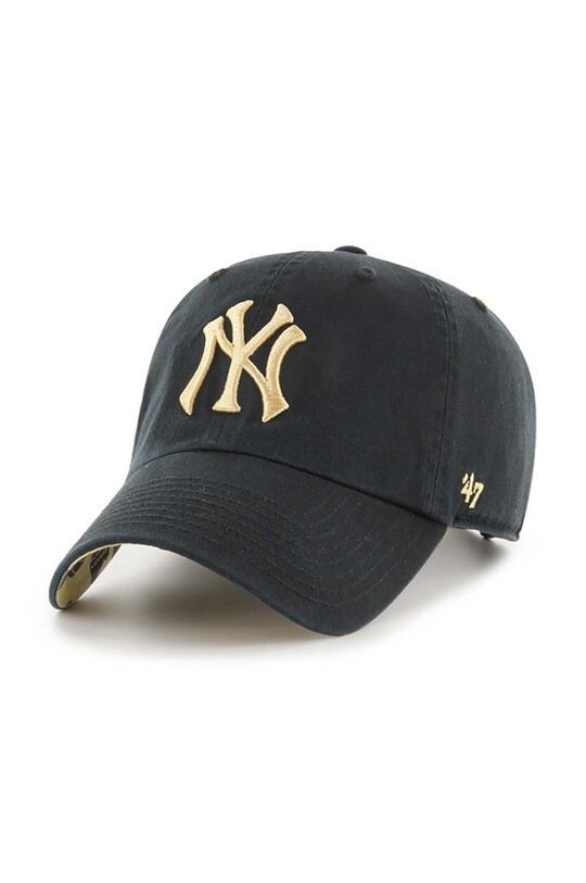 

Хлопковая бейсболка New York Yankees 47 brand, черный