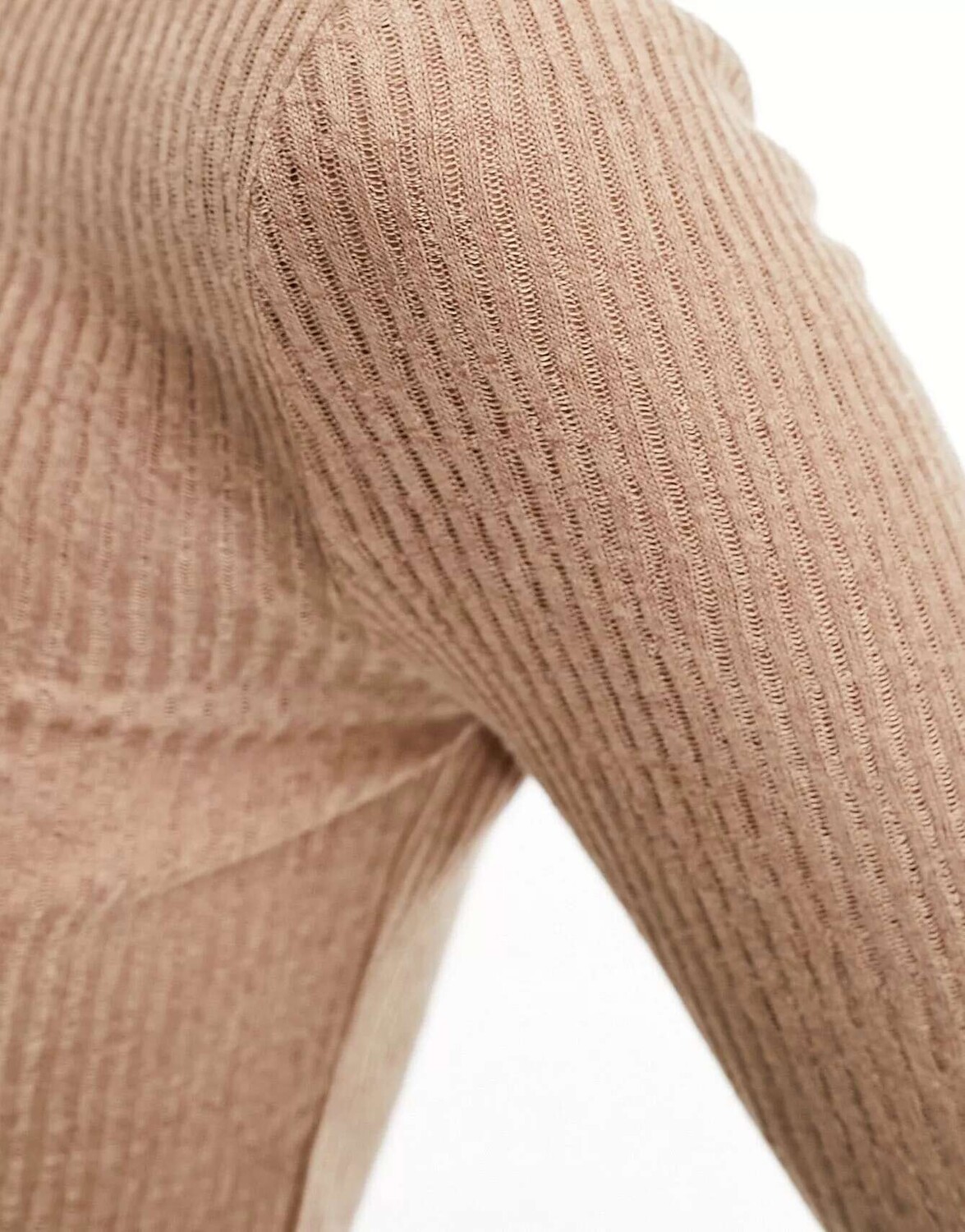 

Хлопок: Бежевый топ с длинными рукавами и прозрачной резинкой Cotton:On