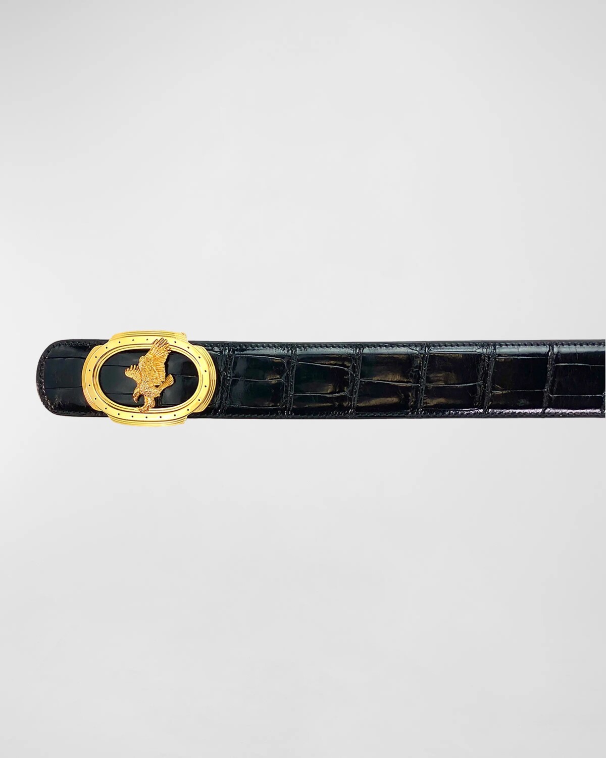 

Мужской ремень Signature Eagle из крокодиловой кожи Stefano Ricci, цвет Black