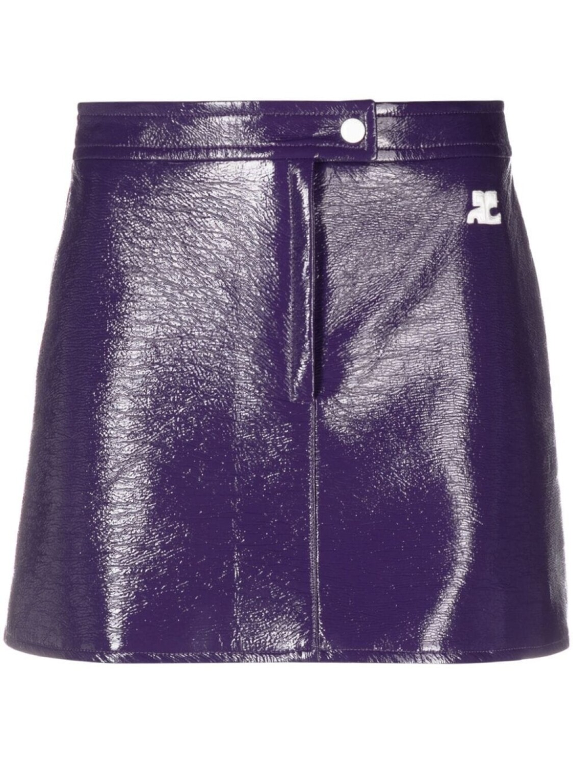 

Courrèges мини-юбка Reedition Vinyl, фиолетовый
