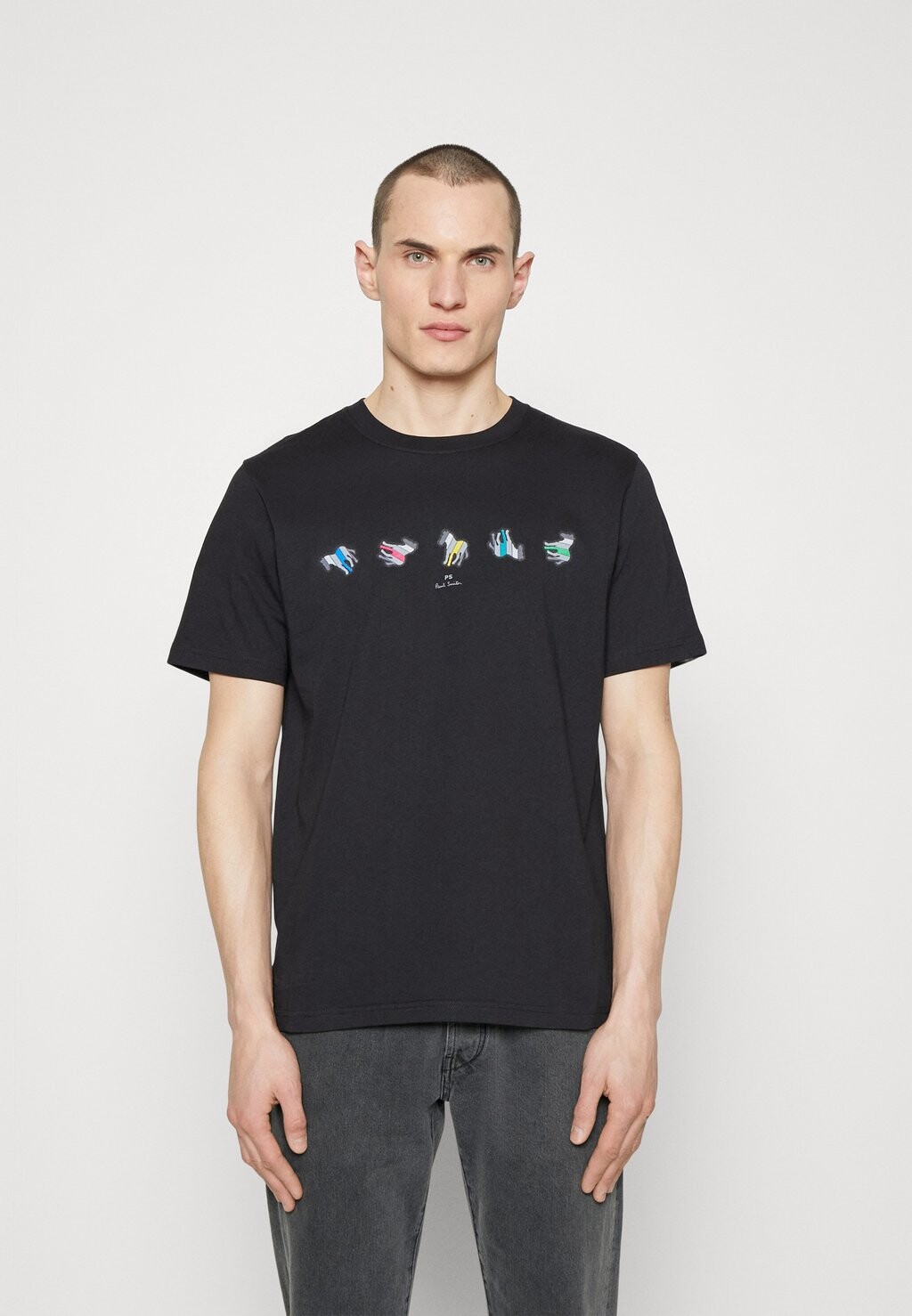 

Футболка с принтом ZEBRA REPEAT PS Paul Smith, черный