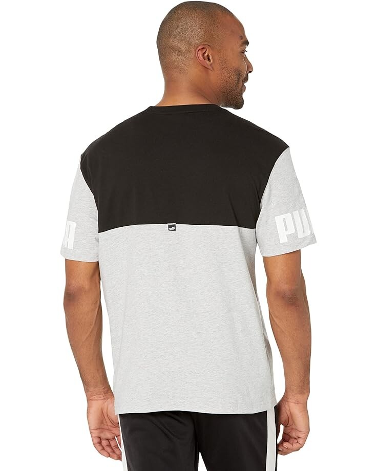 

Футболка PUMA Power Color-Block Tee, цвет Light Gray Heather
