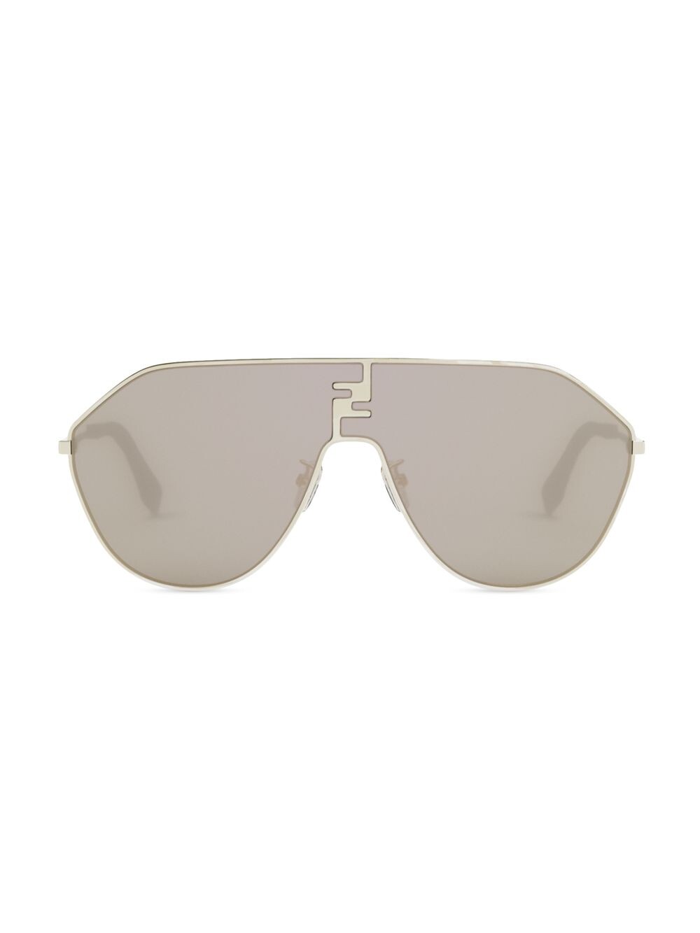 

Солнцезащитные очки FF Match 72MM с геометрическим рисунком Fendi, золотой