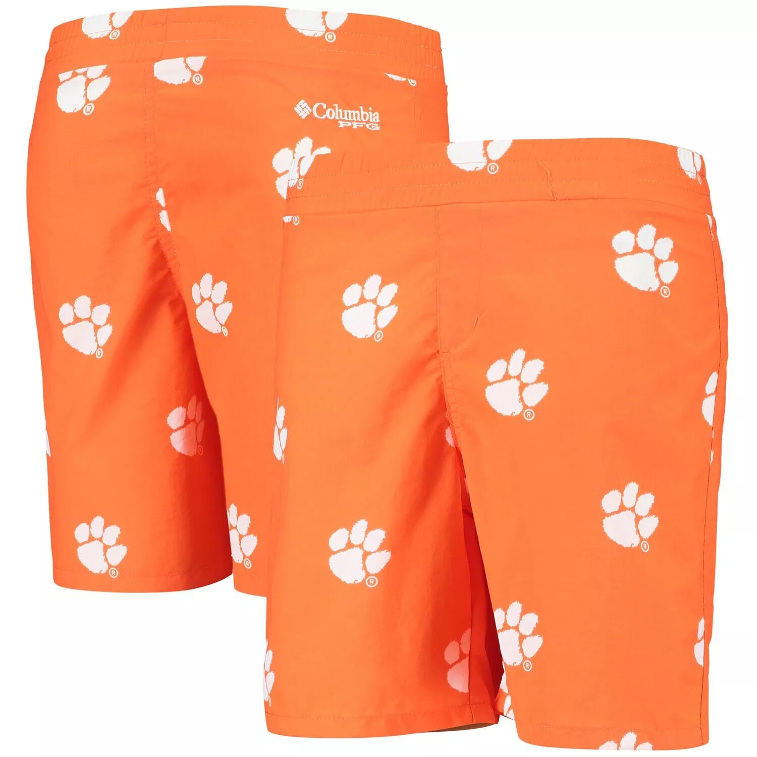 

Молодежные шорты Columbia Orange Clemson Tigers с принтом и омни-оттенком Unbranded