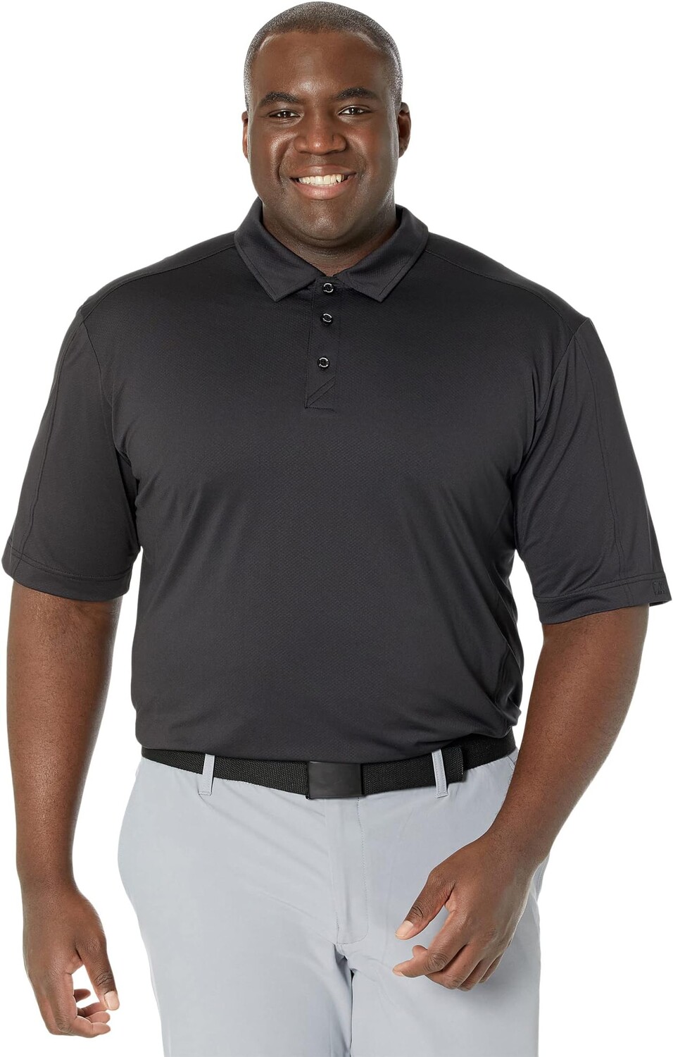 

Рубашка-поло Big & Tall Prospect Textured Stretch Polo Cutter & Buck, черный