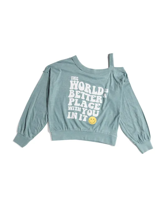 

Топ с плечами Big Girls Burnout Could Vintage Havana, цвет Teal