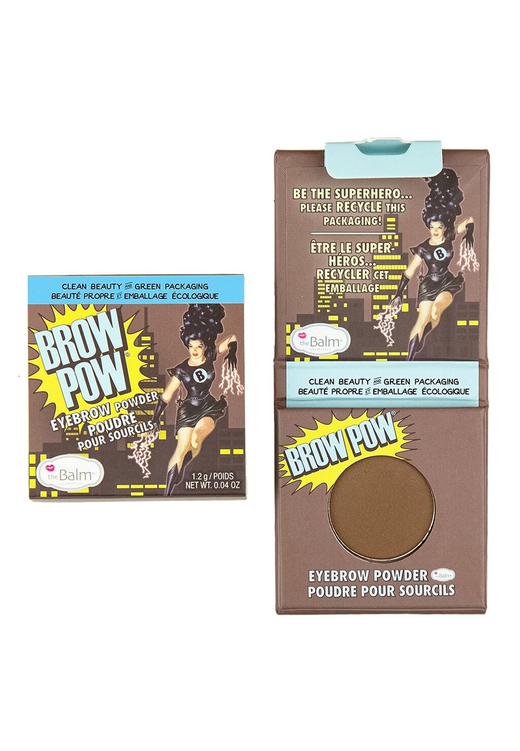 

Пудра для бровей Brow Pow the Balm, цвет light brown