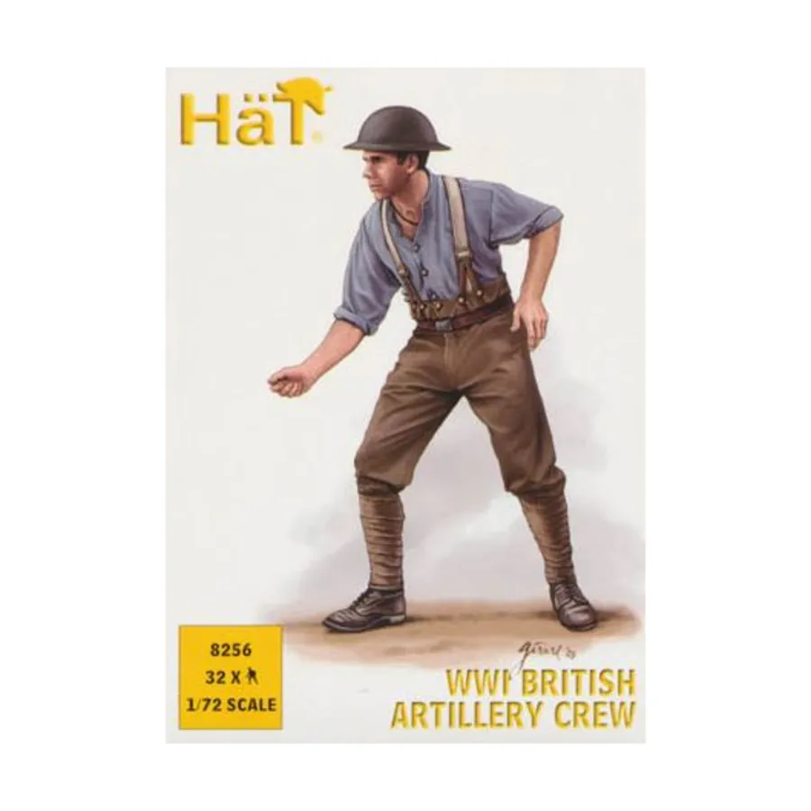 

Британский артиллерийский расчет Первой мировой войны, Historical Plastic Military Figures - WWI (1:72) (Hat Industries)