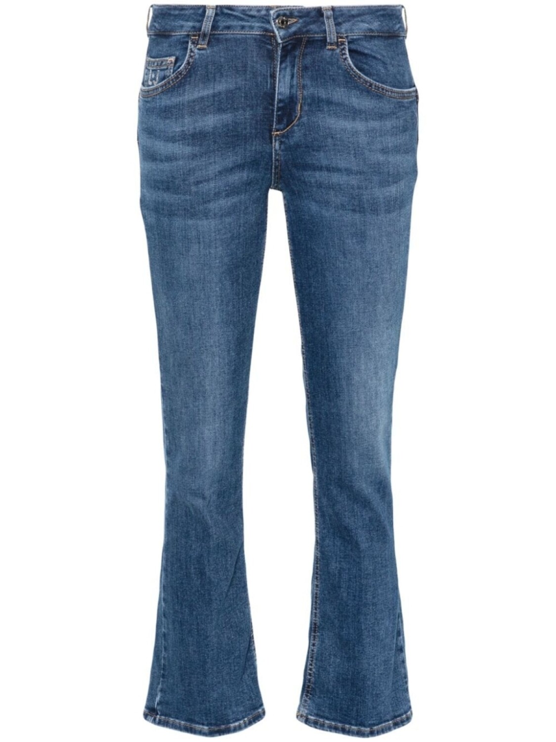 

LIU JO укороченные джинсы bootcut, синий