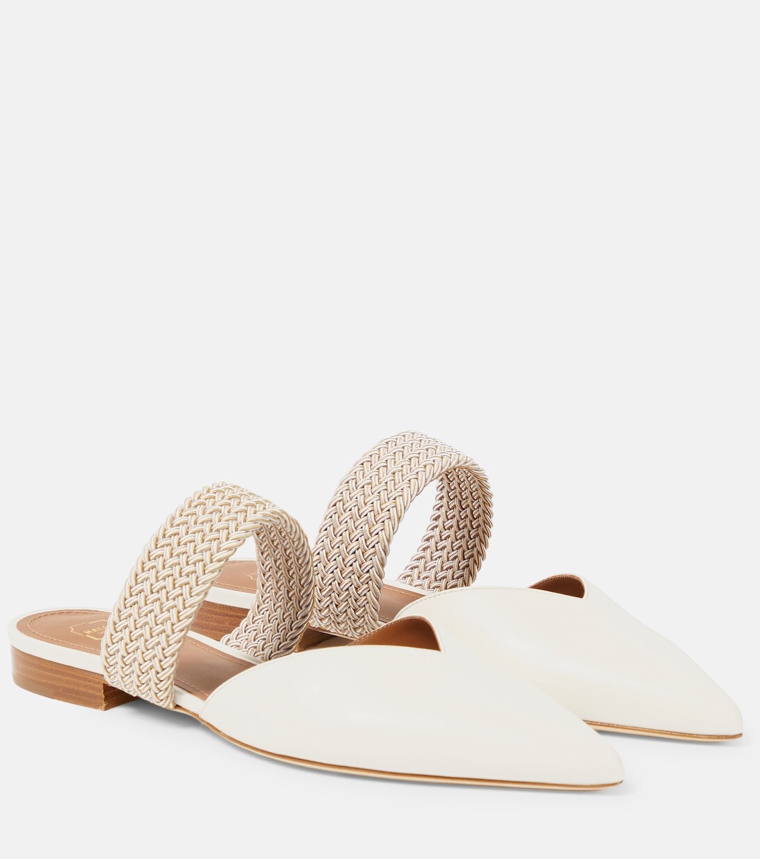 

Тапочки Maisie из кожи Malone Souliers, белый