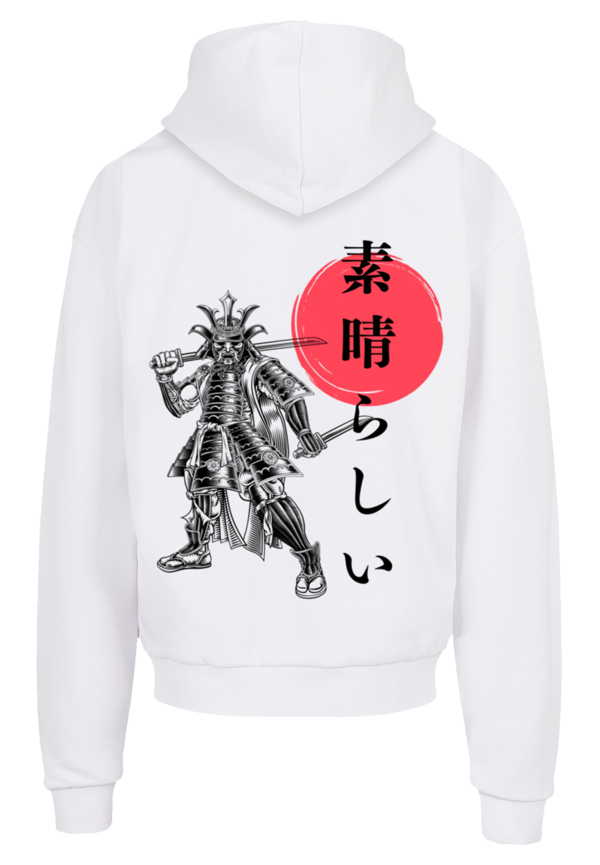 Пуловер F4NT4STIC Ultra Heavy Hoodie Samurai Japan Grafik, белый
