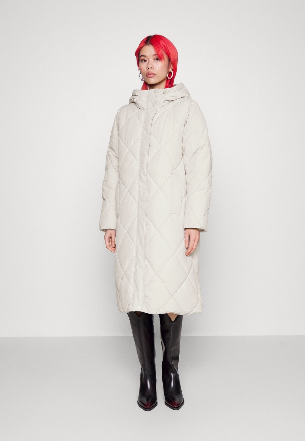 

Классическое пальто Vero Moda, молочный, Серый