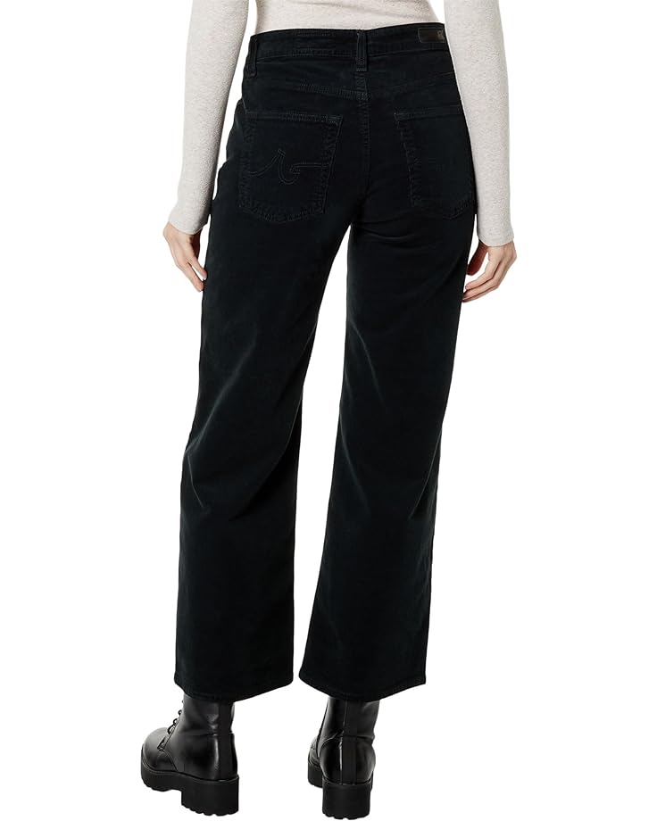 цена Джинсы AG Jeans Saige High-Rise Wide Leg Crop in Sulfur Smooth Slate, цвет Sulfur Smooth Slate