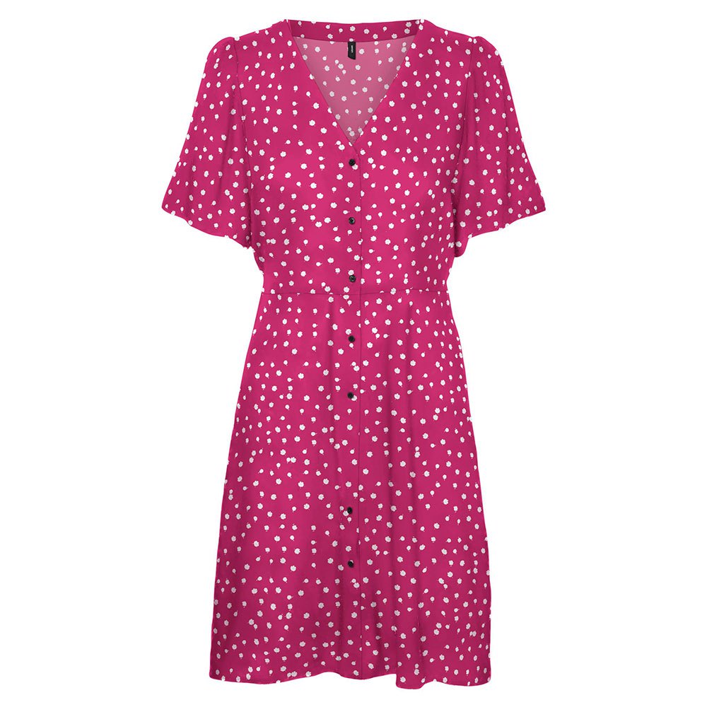 Короткое платье Vero Moda Alba Short Sleeve, розовый