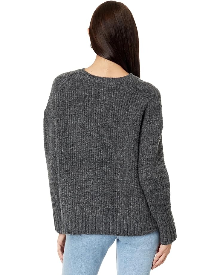 

Свитер Vince Camuto Crew Neck With Waffle Stretch, цвет Medium Heather Grey