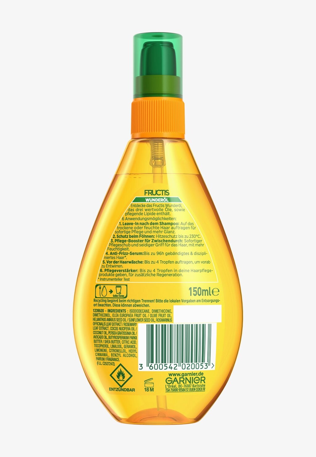 

Уход за волосами FRUCTIS OIL REPAIR 3 MIRACLE OIL Garnier