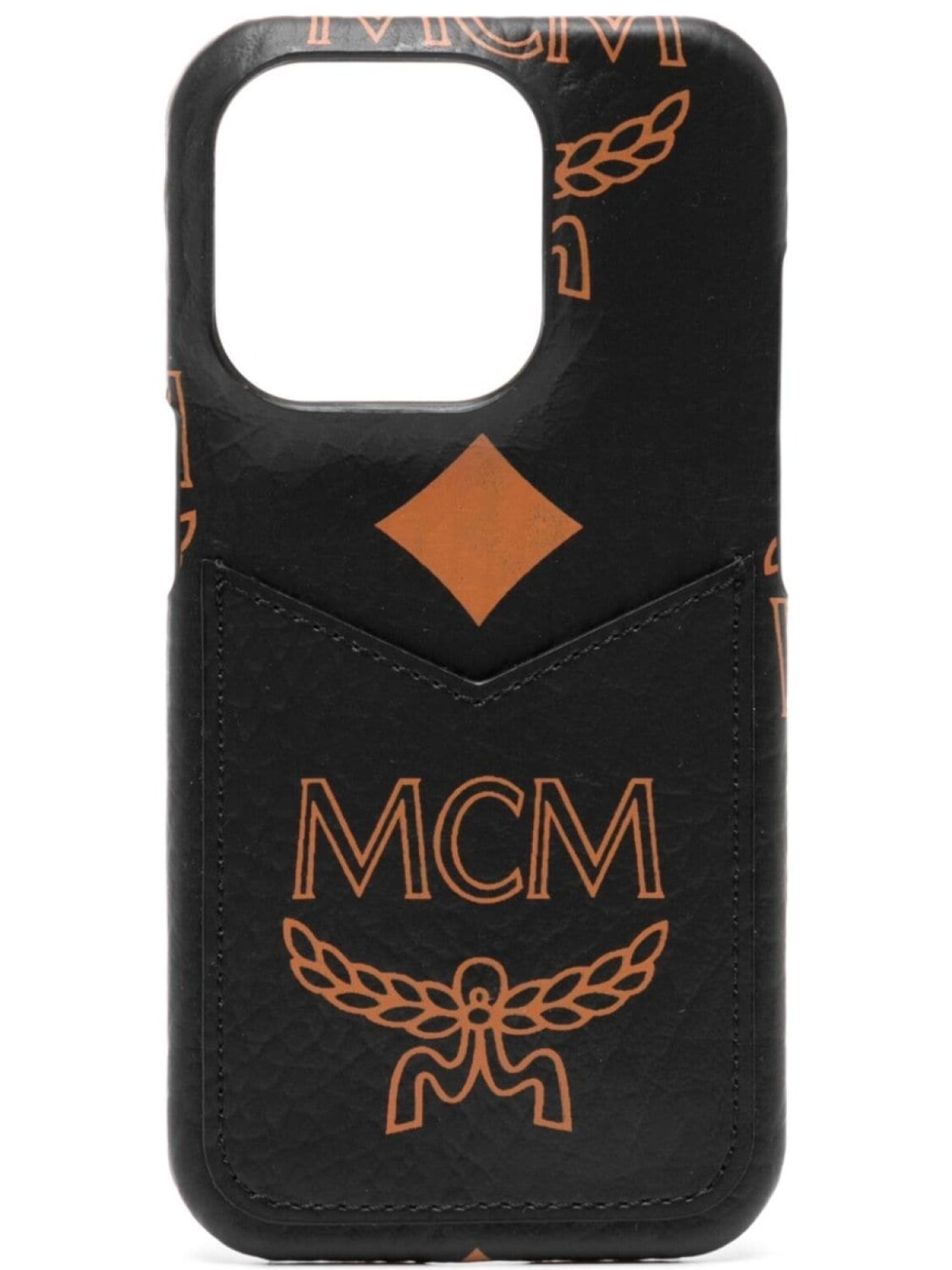 

MCM чехол Aren для iPhone 15 Pro с принтом Visetos, черный
