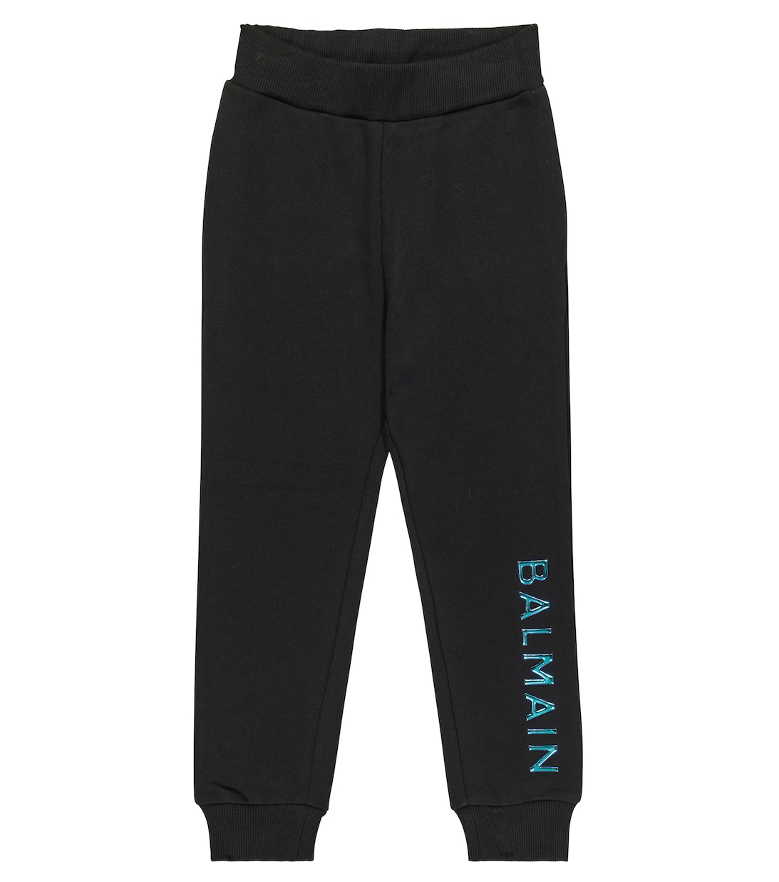 цена Спортивные брюки из хлопкового джерси с логотипом Balmain, черный