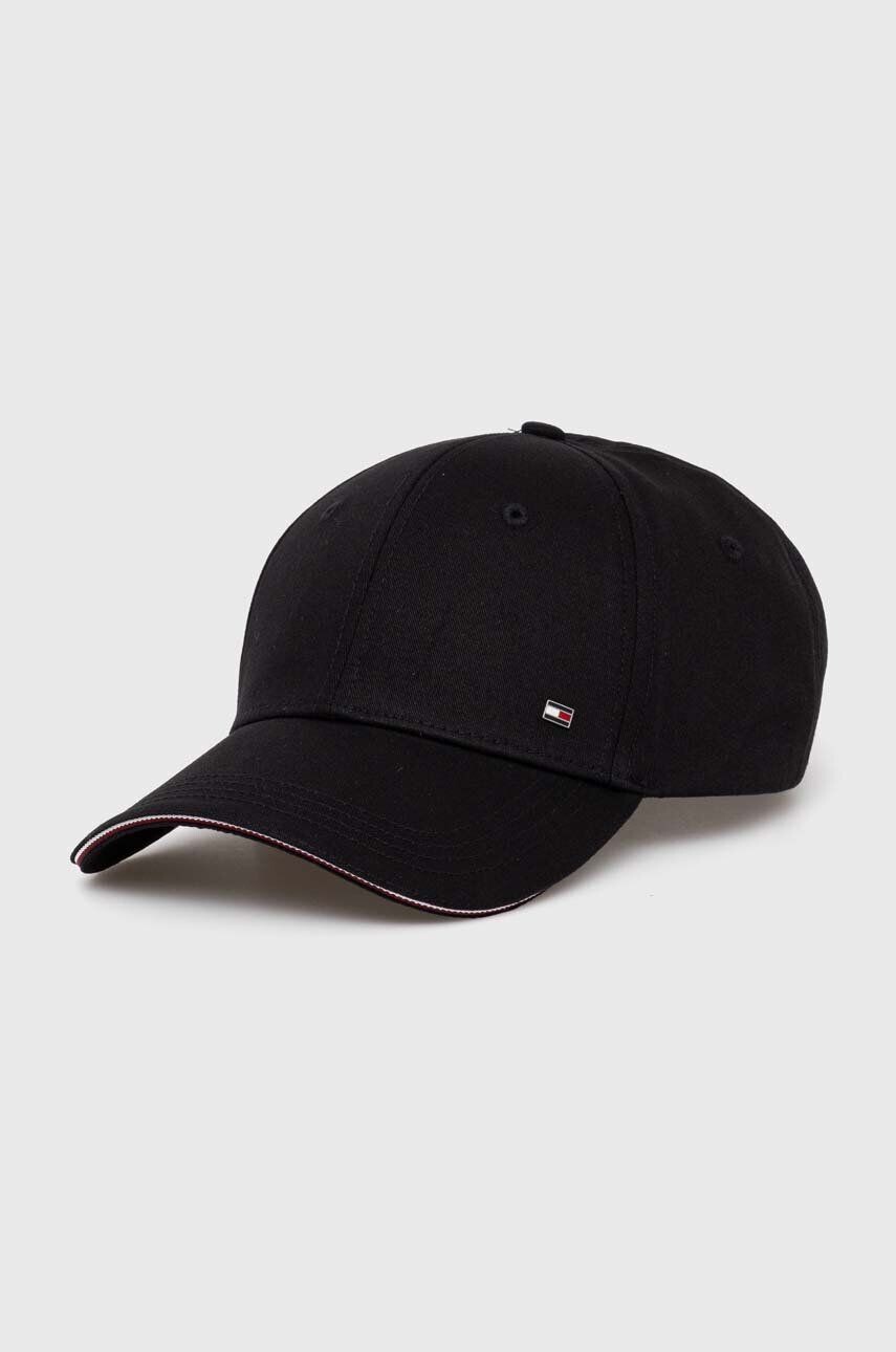 

Хлопковая бейсболка Tommy Hilfiger, черный