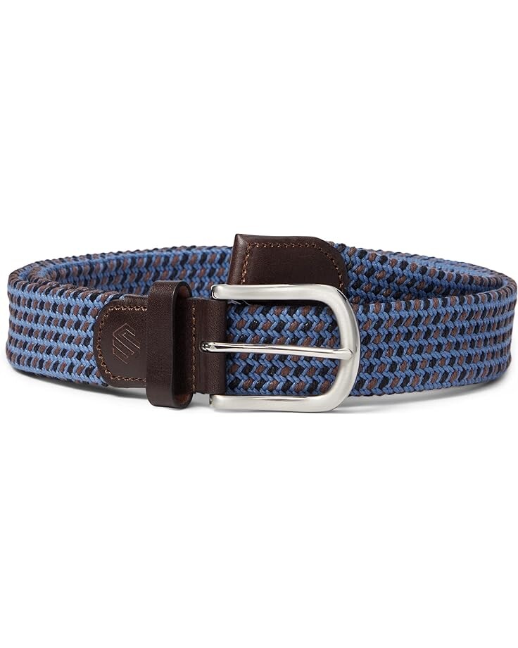 

Ремень Johnston & Murphy Woven Stretch Knit Belt, цвет Navy/Blue/Brown