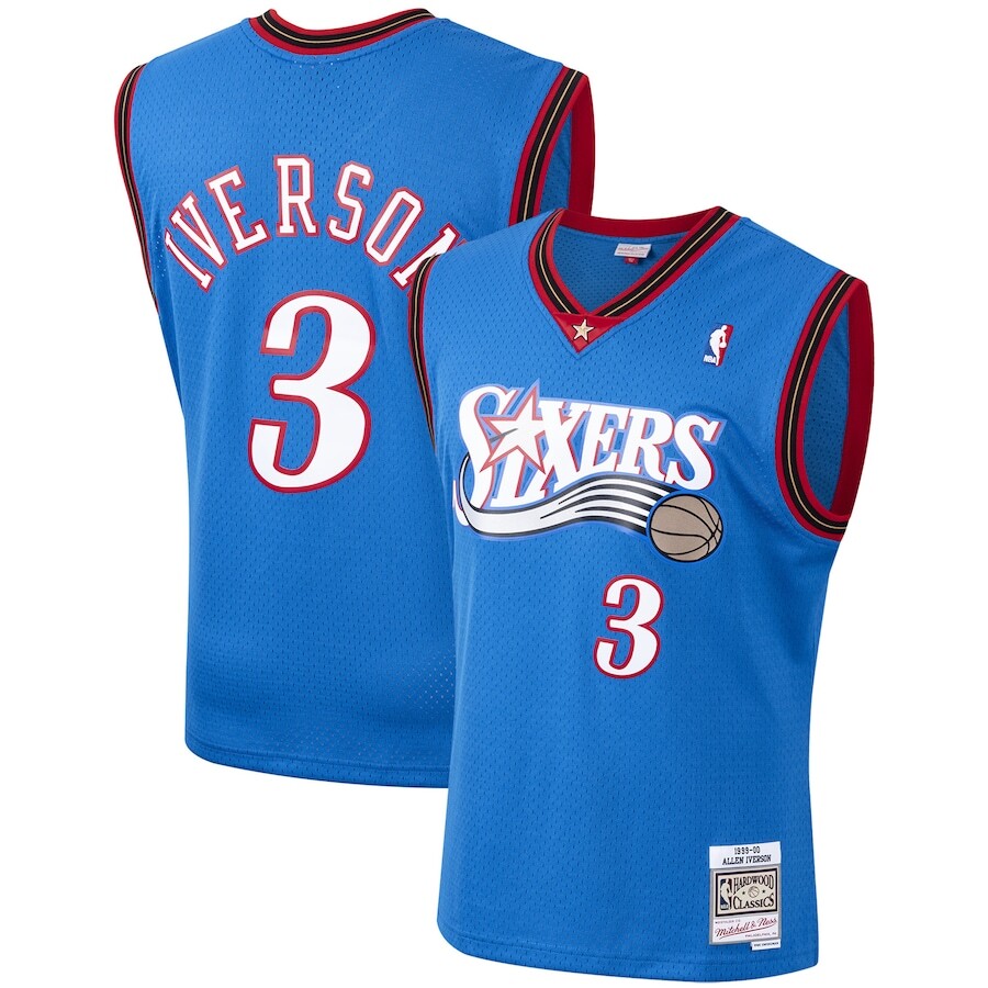 

Джерси Mitchell & Ness Philadelphia 76Ers, роял