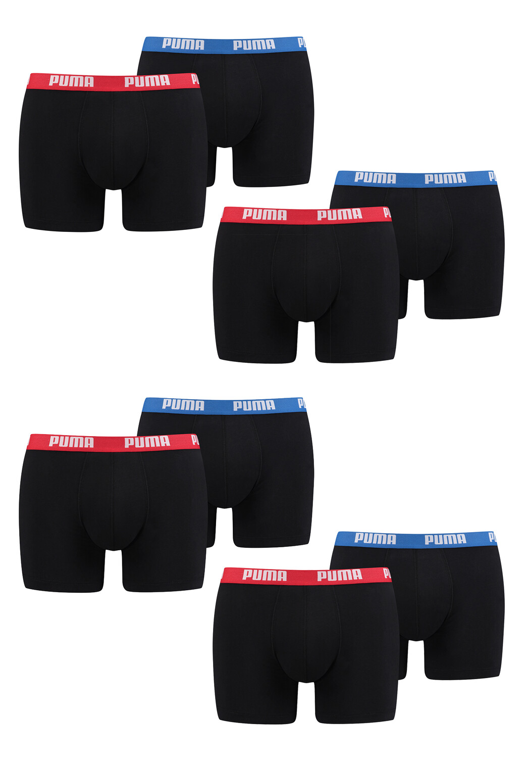 

Боксеры Puma Boxershorts PUMA BASIC BOXER 8P, цвет Red / Blue