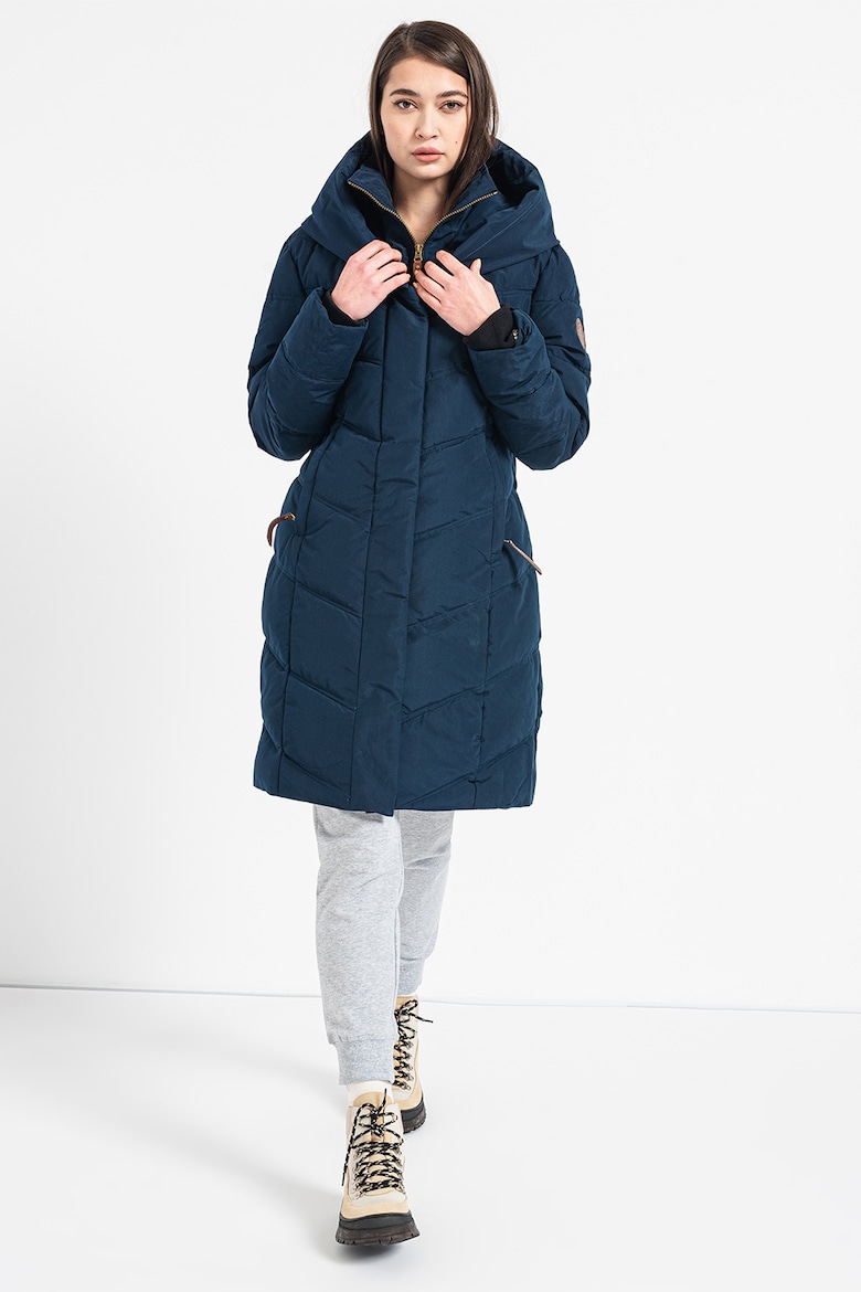 Джамила зимняя стеганая куртка на вате и с капюшоном Geo Norway, синий