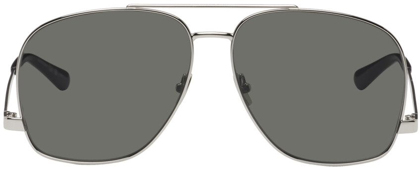 

Серебряные солнцезащитные очки SL 653 Leon Saint Laurent