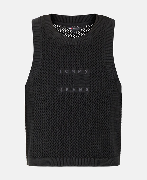 

Вязаный топ Tommy Hilfiger, черный