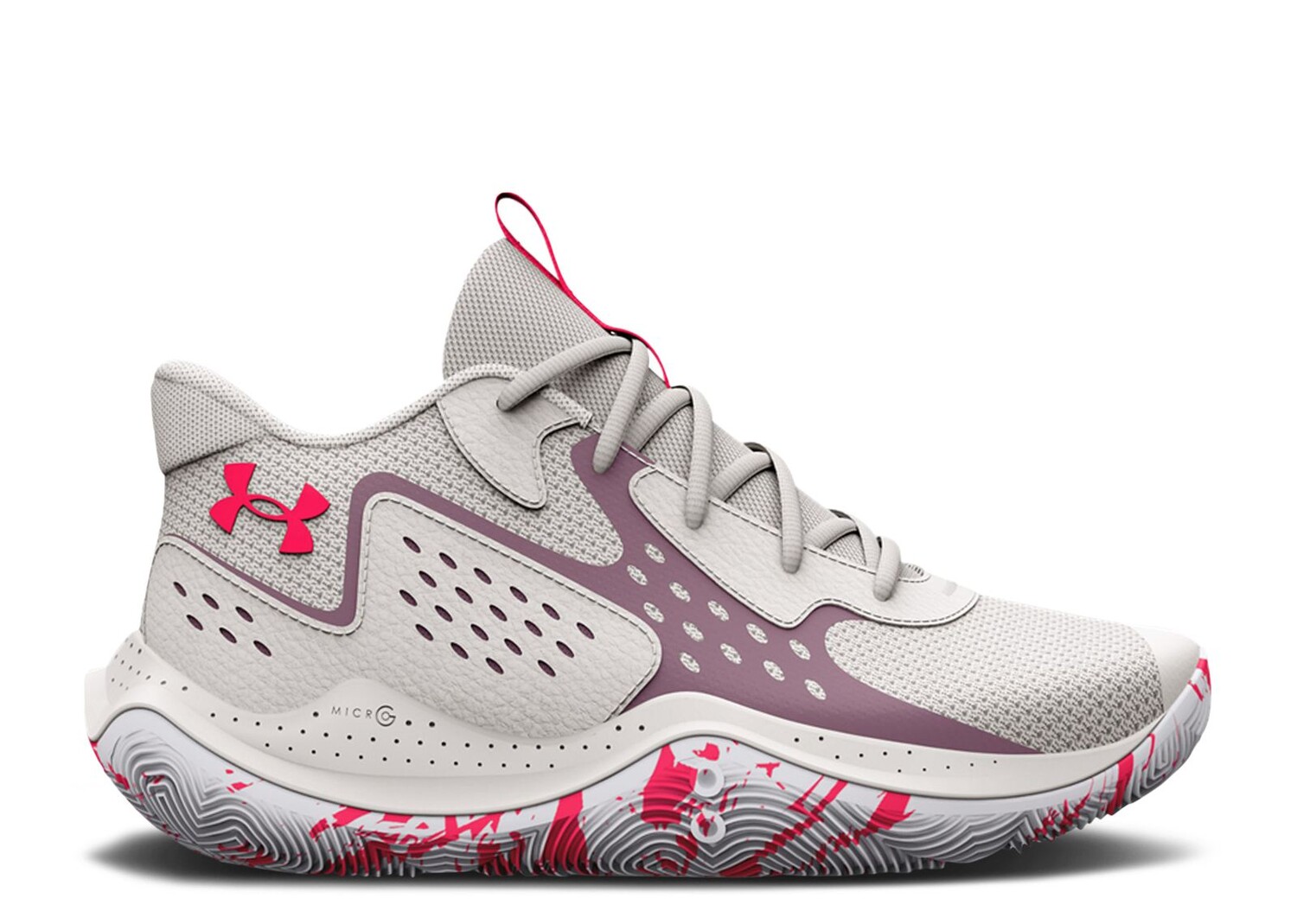 

Кроссовки Under Armour Jet '23 Gs 'White Clay Misty Purple', кремовый
