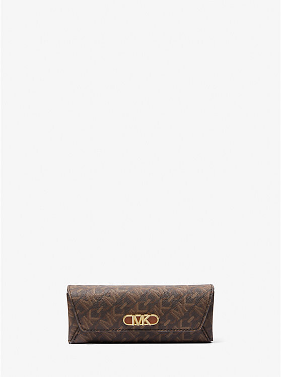 

Футляр для очков с логотипом Empire Signature Michael Kors, коричневый