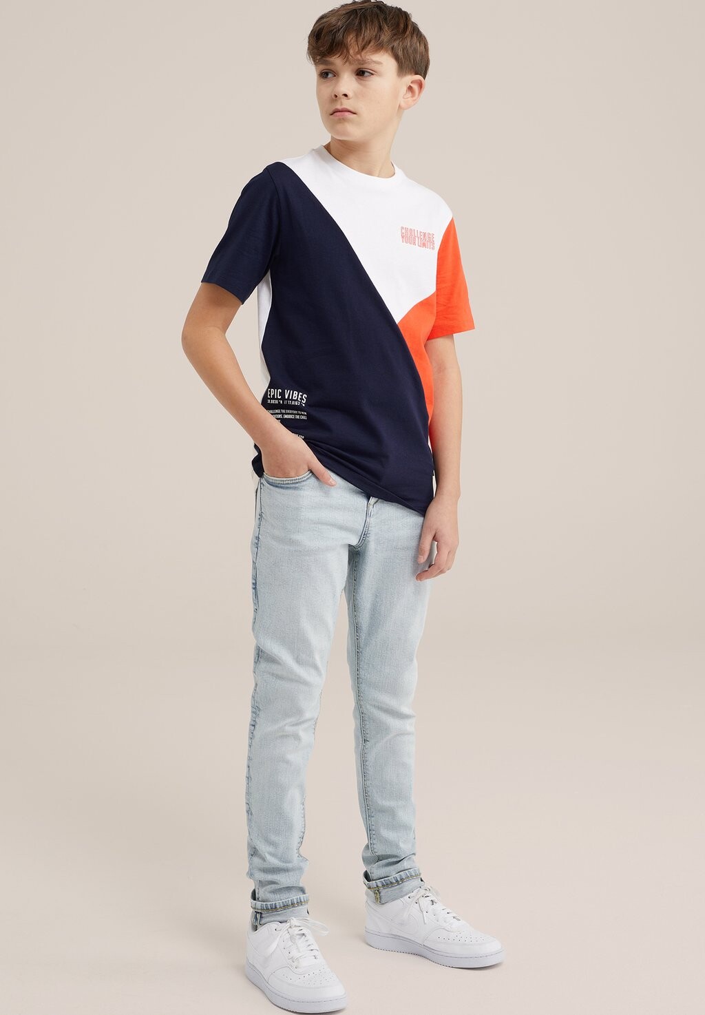 

Футболка с принтом WE Fashion, цвет blue