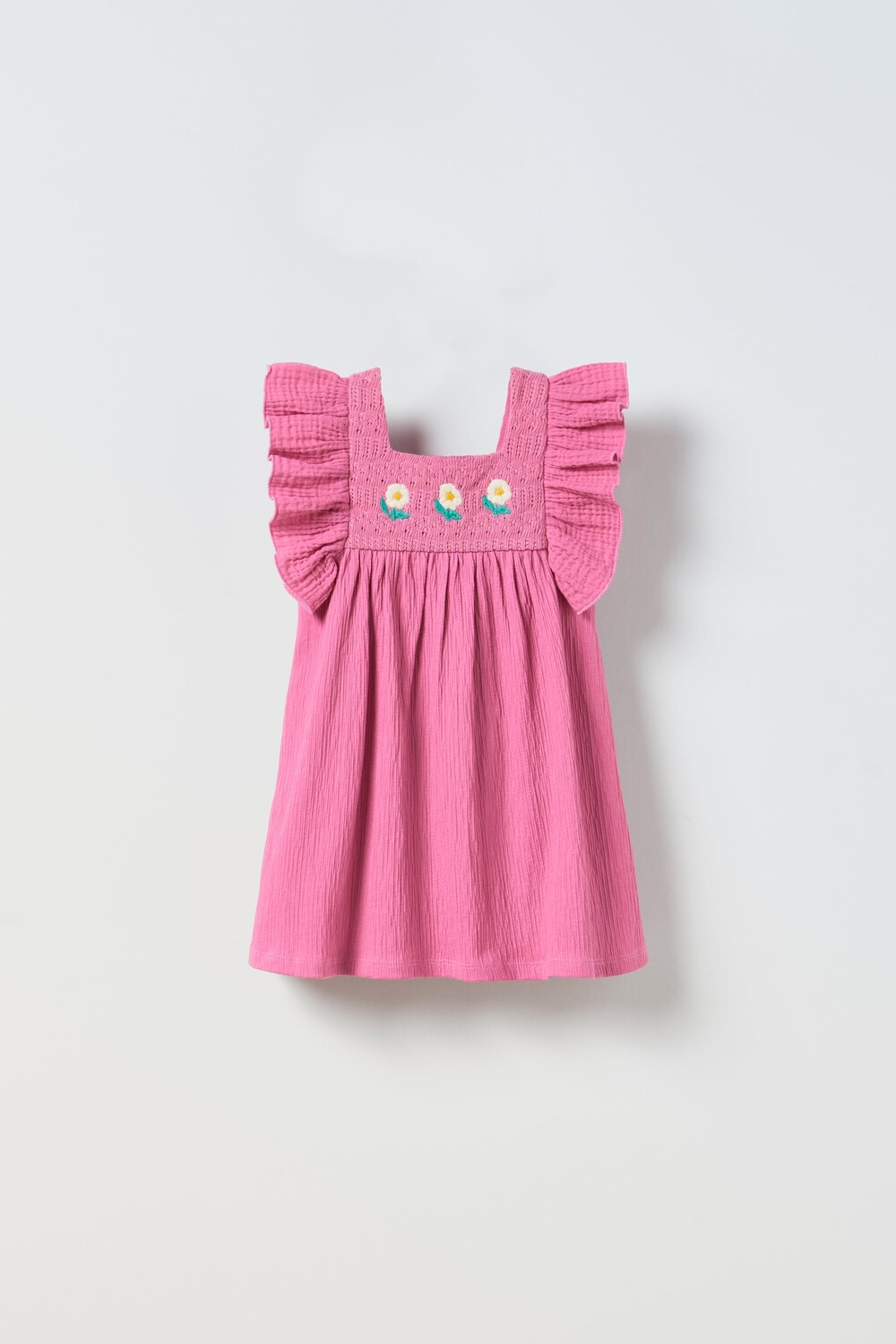 

Платье с вышивкой Zara, розовый