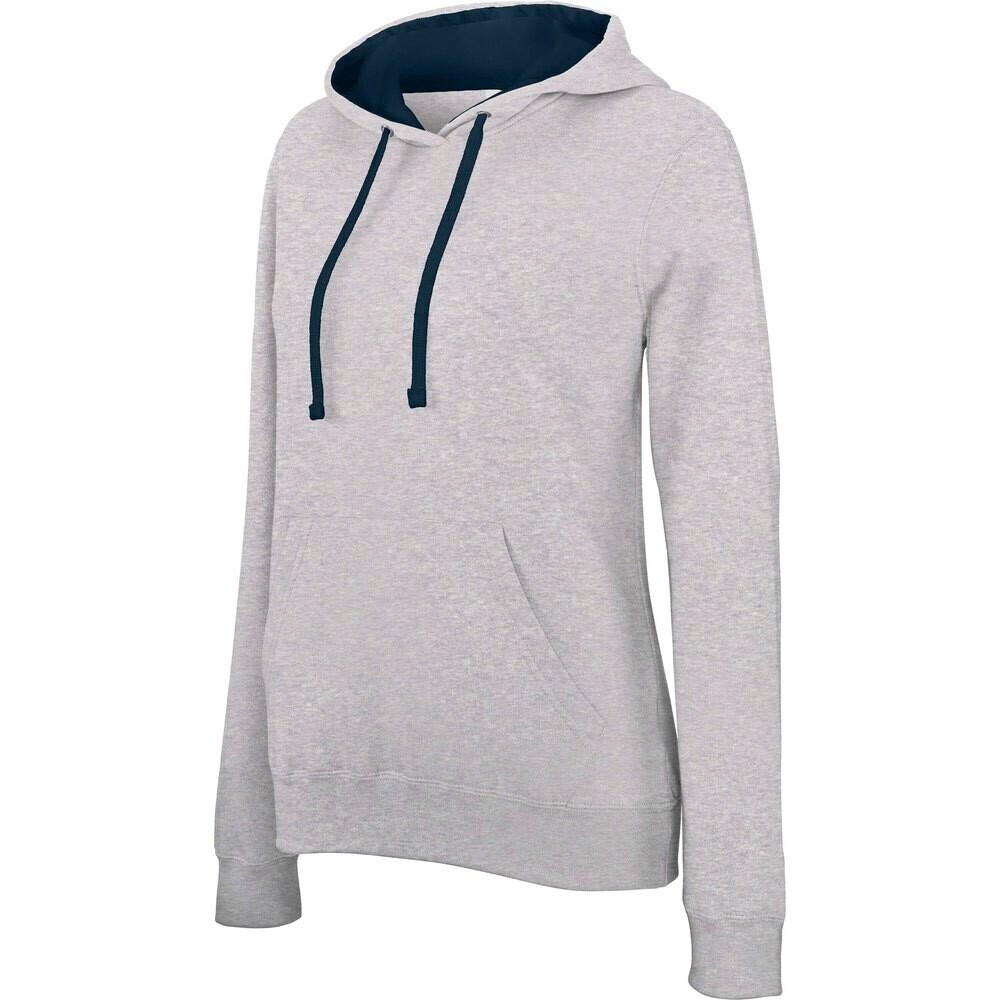 

Толстовка Kariban Hooded Contrastée, серый