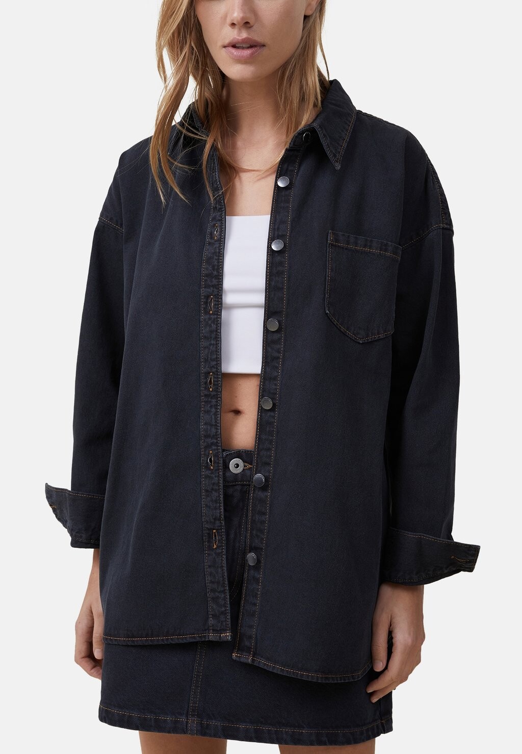 

Рубашка Oversized Cotton On, черный