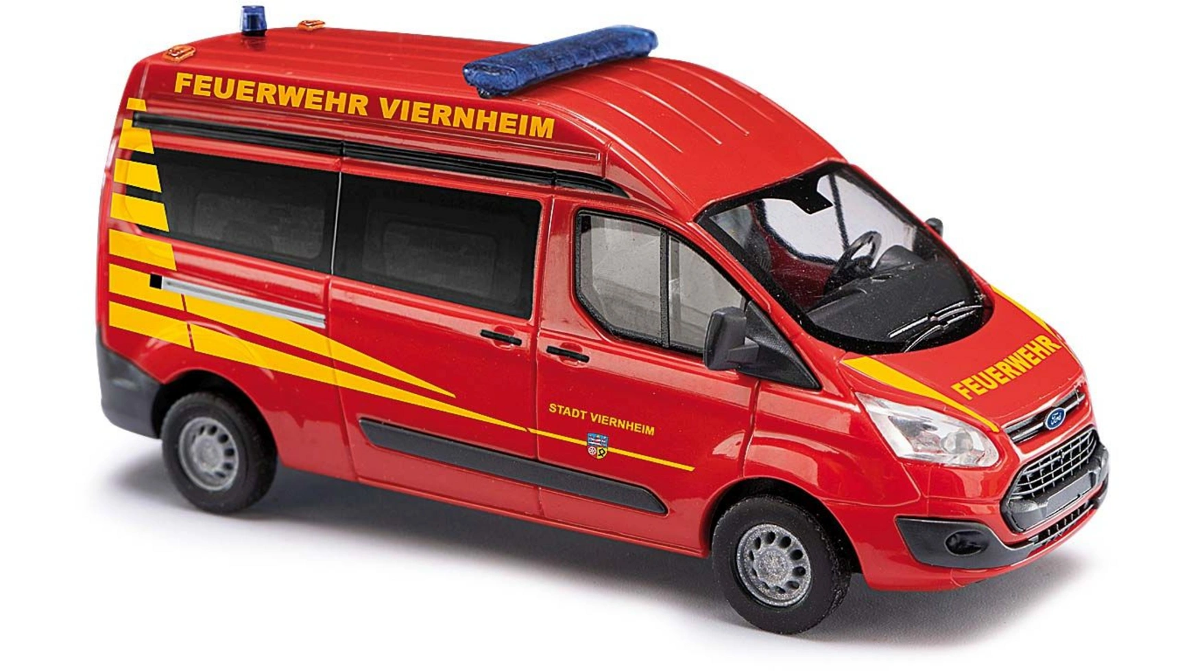 цена Busch Modellspielwaren 1:87 Автобус Ford Transit Custom с высокой крышей, пожарная часть Фирнхайма