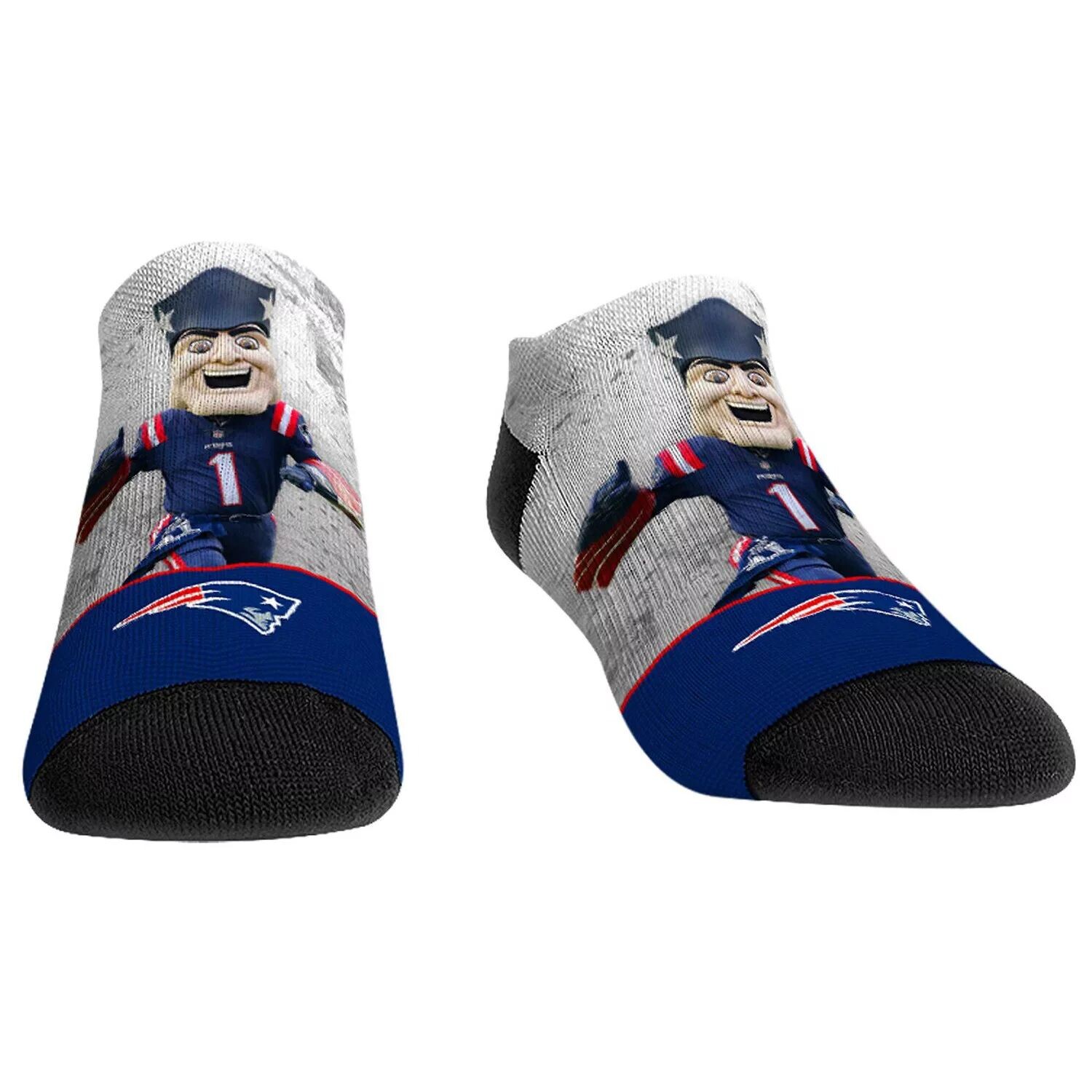 

Молодежные носки Rock Em Низкие носки с талисманом New England Patriots Unbranded