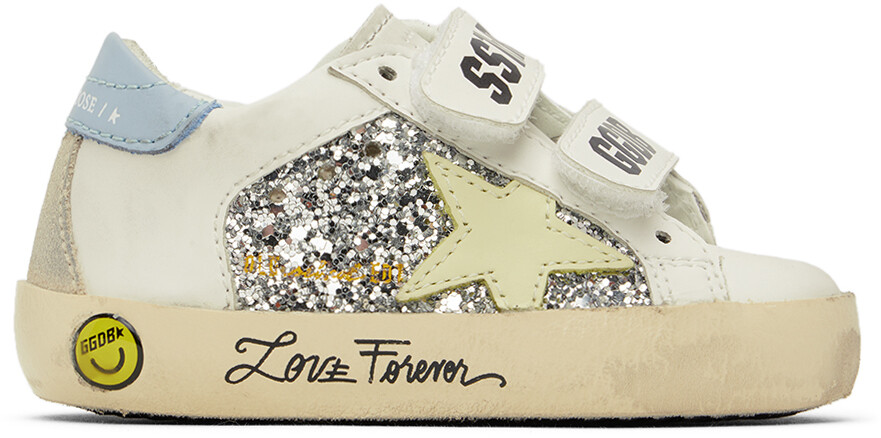 

Детские белые кроссовки Old School Golden Goose