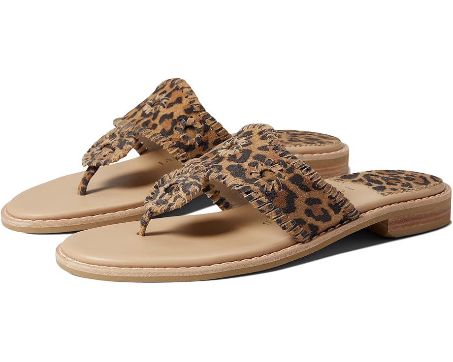 Сандалии Jack Rogers Jacks II Flat Sandal Suede, цвет Leopard/Leopard