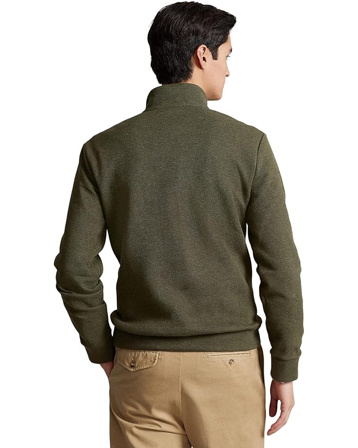 

Толстовка Polo Ralph Lauren Double Knit Mesh 1/4 Zip Sweatshirt, цвет Alpine Heather