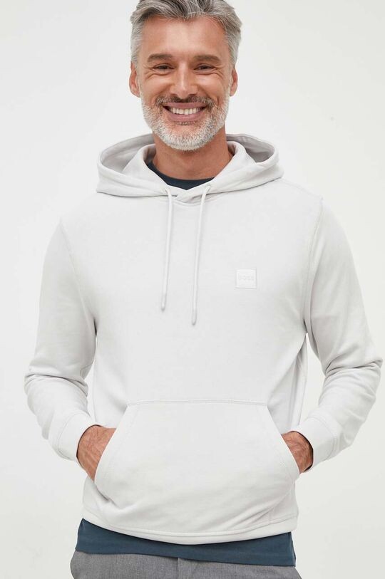 

BOSS BOSS CASUAL толстовка из хлопка Boss Orange, серый