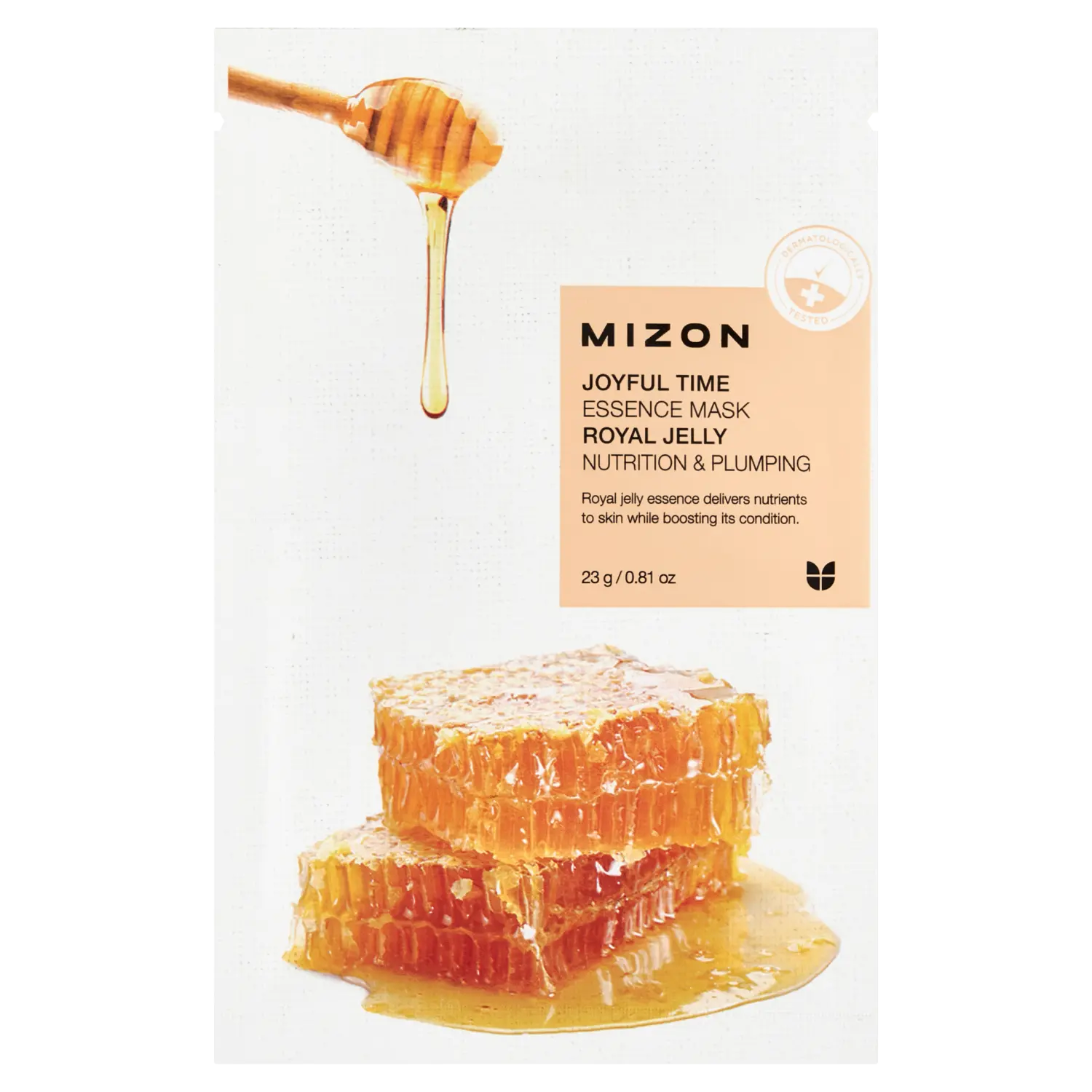 

Питательная тканевая маска с экстрактом маточного молочка Mizon Joyful Time, 23 гр